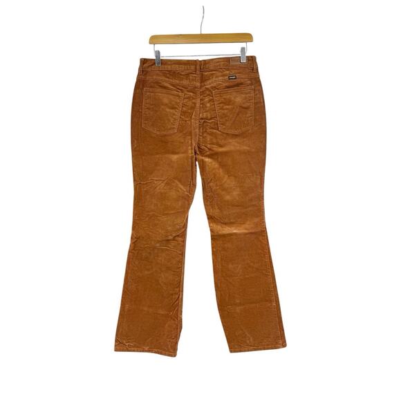 Wrangler Women's Corduroy High Rise Fierce Flare Brown Pockets Pants Sz 12 31x32 - Picture 2 of 10